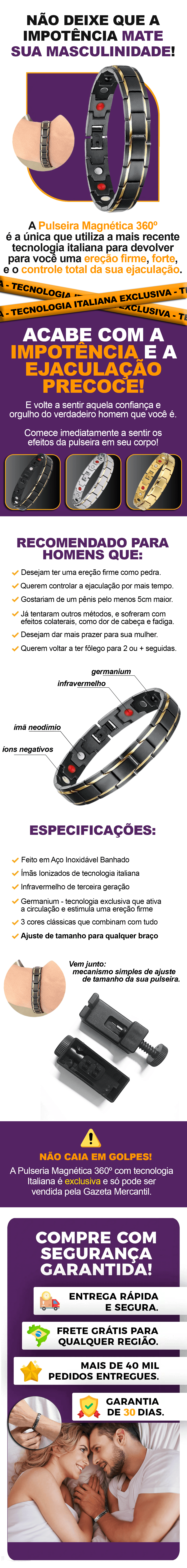 Pulseira Magnética 360